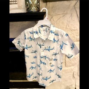 Carter size 10 shark shirt